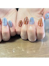 プリュネ(Prune)/チェック/インク/ブラウン