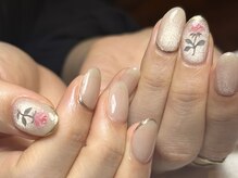 ラクネイル 浦和店(raku nail)/手描きフラワー×マグネット