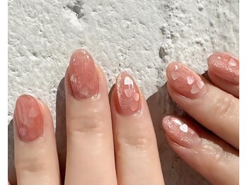 ノラ ミナミアオヤマ(NORA MINAMIAOYAMA)/ピンクマグの埋め込みハート