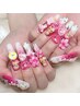 ★【チップ長さだし】★10本ゴジャス持ち込みデザイン　　￥17980