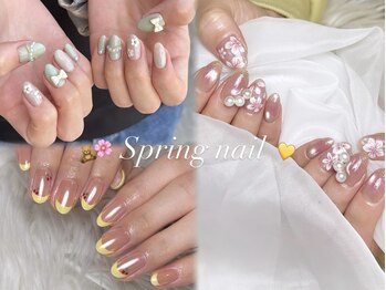 エクラ(eclat)の写真/シンプルなネイルから華やかなアートまで、豊富なデザインに対応可能な当店では、持ち込みデザインもOK◎