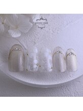 ピオニーネイル(peony nail)/レースのような涼花