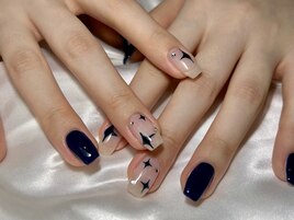 韓国ネイル/ブラックネイル/Mai
