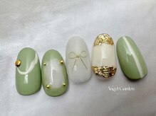 エンジェルガーデンネイル 池袋店(Angelgarden nail)/トレンド♪ワイヤーリボンネイル
