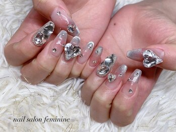 フェミニン 東田町店(Feminine)の写真/とことんこだわりたい方には[パーツ&アートし放題]がお勧め★持込みデザインOKで高クオリティな仕上がりに!