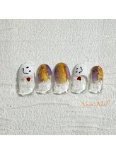 ナナネイル(Nana.Nail)/おばけハロウィンネイル