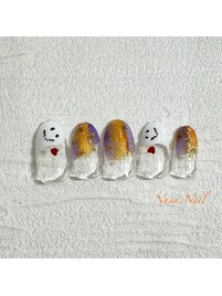 おばけハロウィンネイル