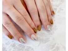 ネイルサロン ティフィン(tiffin)/～秋定番べっ甲ネイル～