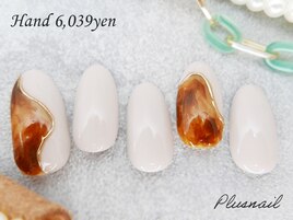 【667】定額6,039円べっ甲ネイル