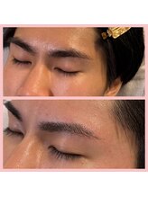 スリーピース(3Peace)/ストレート眉 Before/After