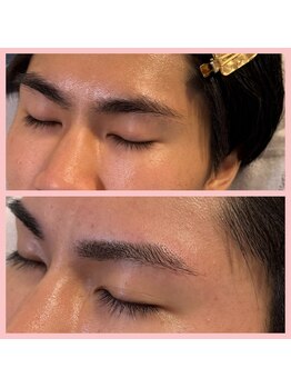 スリーピース(3Peace)/ストレート眉 Before/After