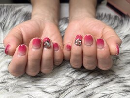 カラーグラデーション/Vカット