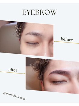 トナリ(tonari)/消えにくい眉毛 男性