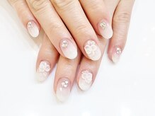 ネイルコレクション ピンク(Nail Collection Pink)/定額8990／ブライダル3D薔薇
