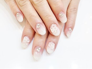 ネイルコレクション ピンク(Nail Collection Pink)/定額8990／ブライダル3D薔薇