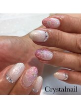 クリスタルネイル ボンベルタ橘店(CRYSTAL NAIL)/フラワーネイル