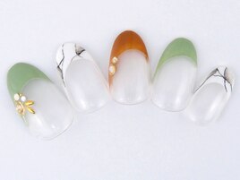 【アートコース】大理石フレンチ