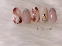キキネイル たまプラーザ店(kikinail)/冬マーブルネイル