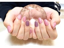 シェリナル 平岸店(Sherinal)/ワンカラー＋フラッシュネイル