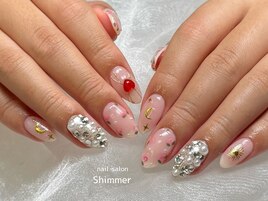 小花柄ネイル