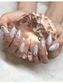 ボネール(nail & eyelash Bounail) ラメ×グラデーション×キラキラパーツで上品かつ可愛く♪