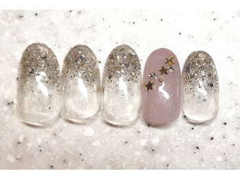 ネイルクイック 新越谷店/冬のシンプルデザイン