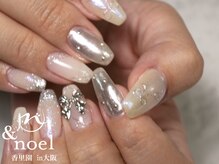 ノエル(Noel)/冬ネイル リボンパーツ ホワイト