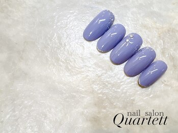 【紫×ラメライン×シルバー】