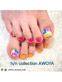 春のフットネイル♪