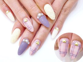 ジェル定額￥8990☆ニットネイル