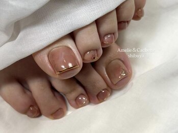 アメリアンドカシェット(Amelie&Cachette)/フットネイル:aoi