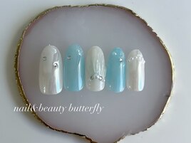 定額アート/サマーシェルネイル