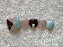 ラテネイル(Latte Nail)/2月定額デザイン　Foot ver.
