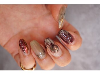 ネイル フライガール(nail FLY GIRL)/ニュアンスネイル、オータム