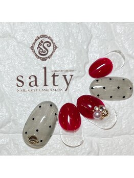 ネイルアンドアイラッシュサロン ソルティ 寺田町(salty)/シースルードット