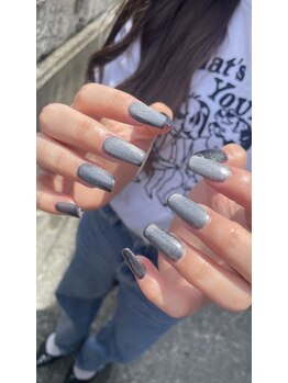 ブリスネイル 名護店(Bliss.nail)/長さだし&マグネットワンカラー