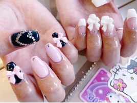 韓国ネイル・リボン