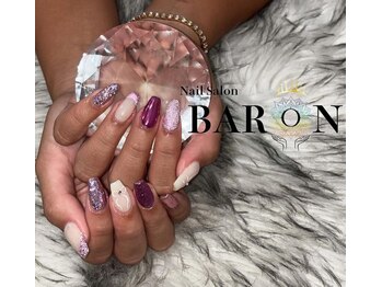 バロン 町田店(BARON)/ピンク縛りネイル!