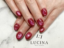 ネイルスタジオ ルキナ(LUCINA)/c-463 赤マグネットワンカラー
