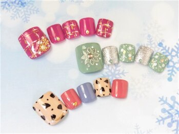 冬フットネイル☆