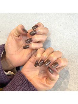 パラジェル ブラウン ラメ