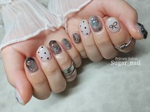 シュガーネイル(sugar nail)/ガーリー×奥行きニュアンス☆