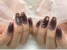 黒チークネイル