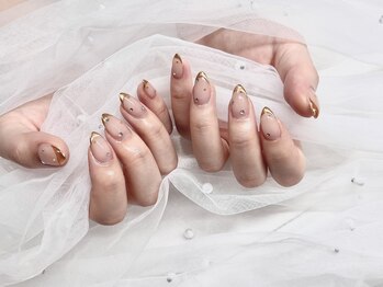 マイマイネイル(maimai nails.)/【148】ミラーフレンチ*