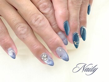 ネイリー 立川店(Naily)の写真/【当店人気NO.1★オフ込み120分9,500円】デザイン相談＆持ち込みOK★SNSで大人気のクロスパーツ入荷！