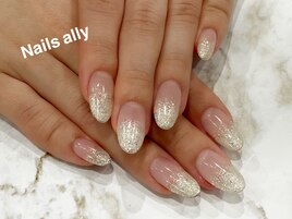 スカルプ×ラメグラデーション