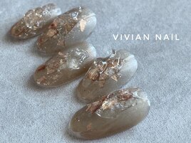 大人　ニュアンスネイル