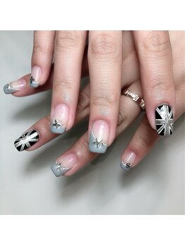 ミント(Mint.)/ユニオンジャック◇ジェルネイル