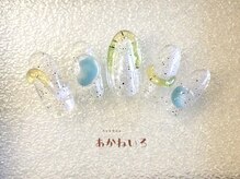 ネイルサロン あかねいろ/春色　ビー玉　ぷっくりネイル