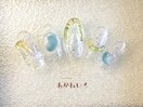 春色 ビー玉 ぷっくりネイル